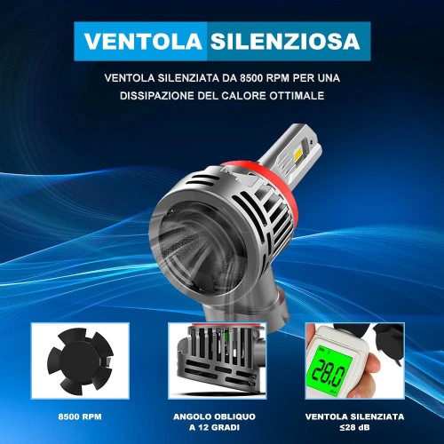 Kit Led Fendinebbia per Alpina B7 (F01, F02) (03/2009 01/2016) Compact H8-9-11 14.000 LM 50W