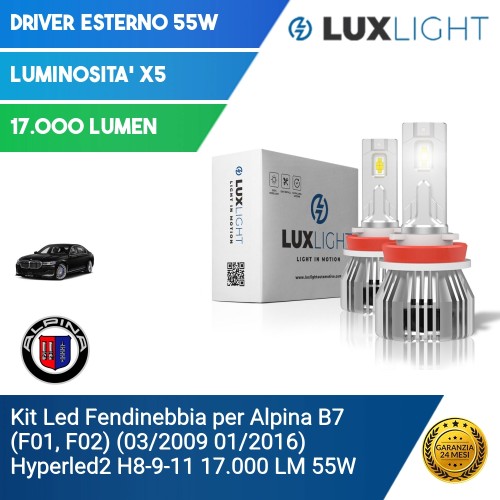 Kit Led Fendinebbia per Alpina B7 (F01, F02) (03/2009 01/2016) Hyperled2 H8-9-11 17.000 LM 55W