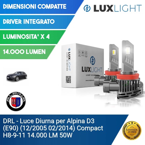 DRL - Luce Diurna per Alpina D3 (E90) (12/2005 02/2014) Compact H8-9-11 14.000 LM 50W