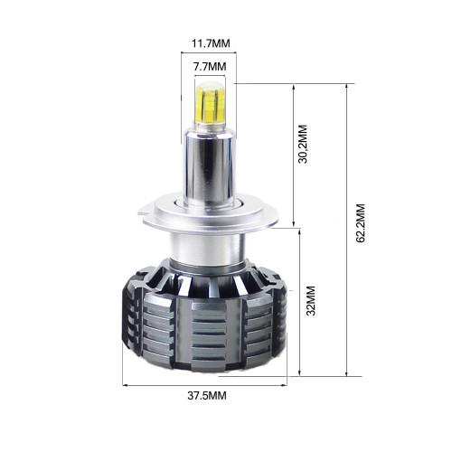 Kit Led Anabbagliante per KIA CARENS IV (01/2013) Polaris 360 H7 9000LM 30W