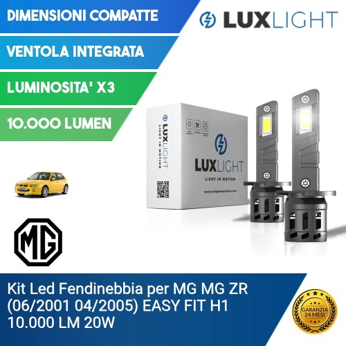 Kit Led Fendinebbia per MG MG ZR (06/2001 04/2005) EASY FIT H1 10.000 LM 20W