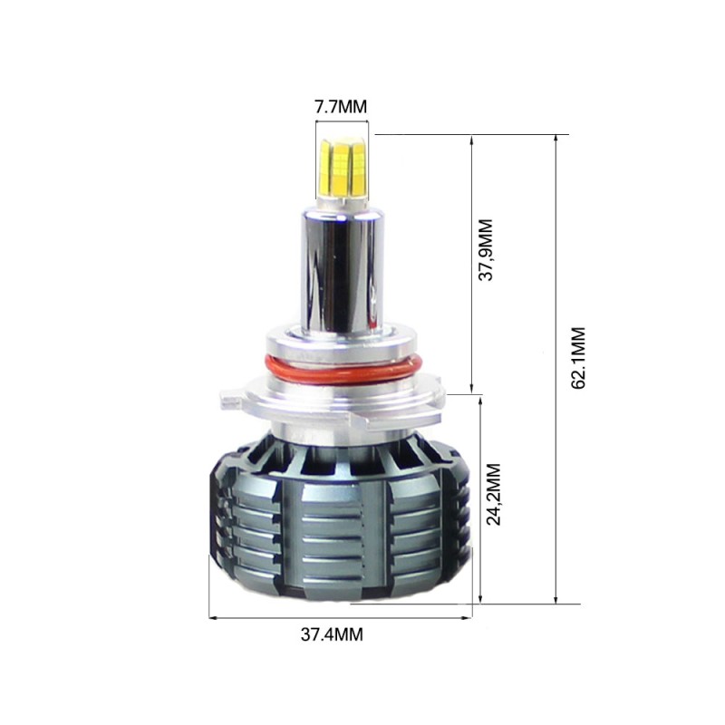 Kit Led Anabbagliante per LAND ROVER DISCOVERY IV (L319) (09/2009 12/2018) Polaris 360 HIR2-9012 9000LM 30W