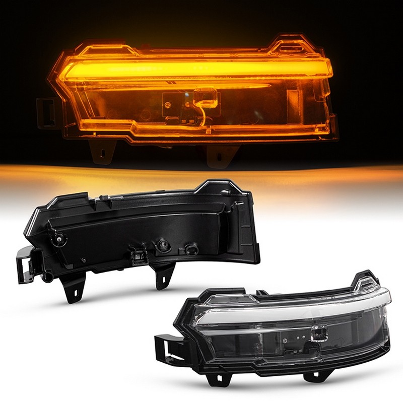 Frecce Laterali Led per LAND ROVER RANGE ROVER EVOQUE (L538) (06/2011 12/2019) V2 Specchietto Dinamiche chiare