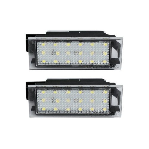 Kit Luce Targa Led No Error compatibile con RENAULT Clio, Laguna, Megane,Twingo