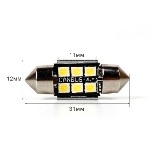 Luce Abitacolo per MAZDA 3 Tre volumi (BM_, BN_) (09/2013) Led Siluro 31x12 mm Plug&Play