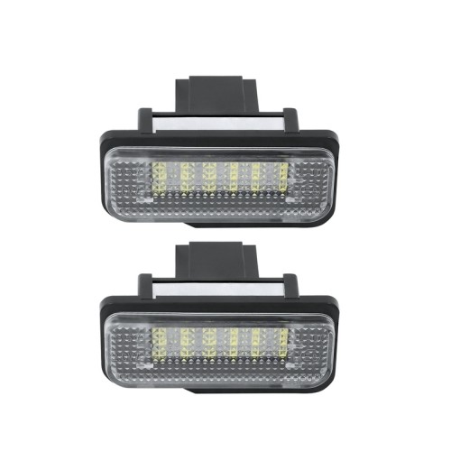 Kit Luce Targa per Mercedes-Benz CLASSE C (W203) (05/2000 12/2007) Coppia Placchette Led NoError