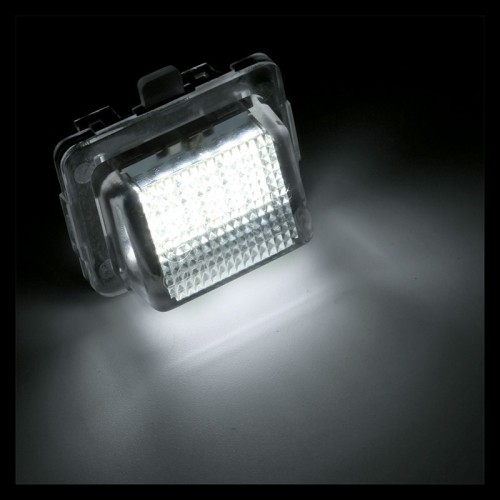 Kit Luce Targa per Mercedes-Benz CLASSE C (W205) (07/2013) Coppia Placchette Led NoError V14