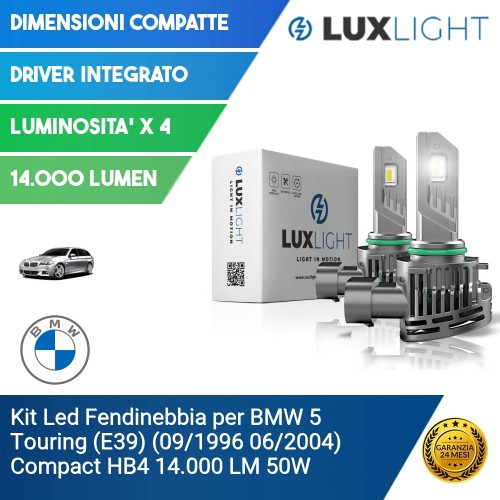 Kit Led Fendinebbia per BMW 5 Touring (E39) (09/1996 06/2004) Compact HB4 14.000 LM 50W