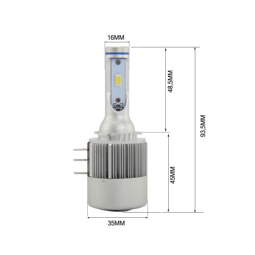 Luce di parcheggio - Posizione per Mercedes-Benz CLASSE GLK (X204) (06/2008 12/2015) H15 con ventola 6000LM