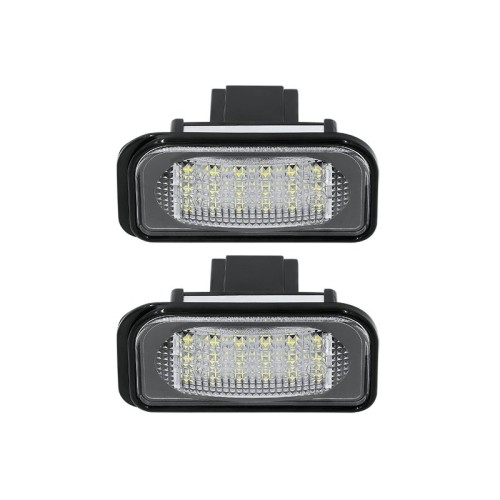 Kit Luce Targa per Mercedes-Benz CLK Cabriolet (A209) (06/2002 03/2010) Coppia Placchette Led NoError