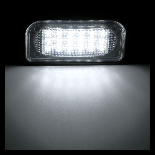 Kit Luce Targa per Mercedes-Benz CLK Cabriolet (A209) (06/2002 03/2010) Coppia Placchette Led NoError