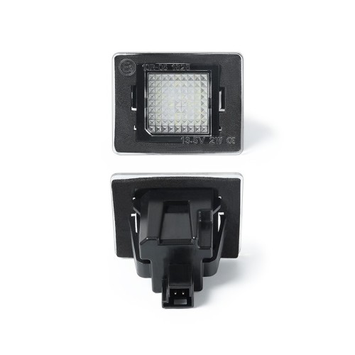 Kit Luce Targa per Mercedes-Benz VITO Mixto (Double Cabin) (W447) (10/2014) Coppia Placchette Led NoError V15