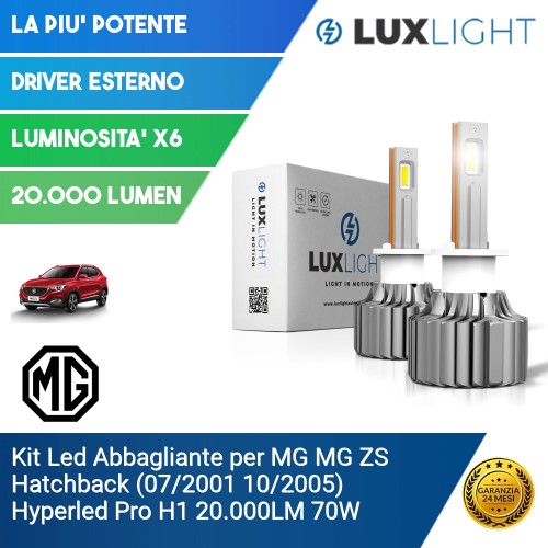 Kit Led Abbagliante per MG MG ZS Hatchback (07/2001 10/2005) Hyperled Pro H1 20.000LM 70W