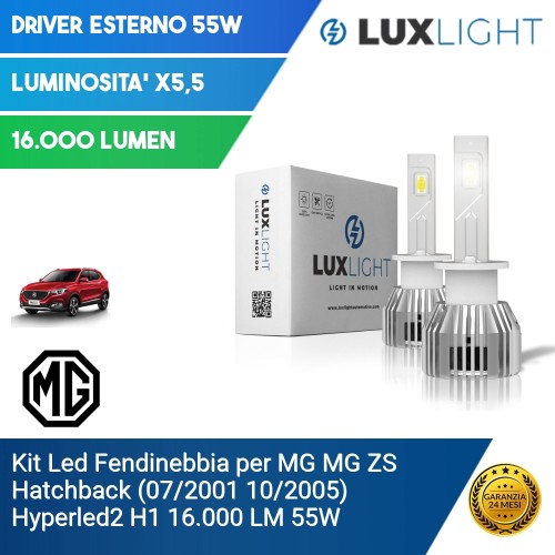 Kit Led Fendinebbia per MG MG ZS Hatchback (07/2001 10/2005) Hyperled2 H1 16.000 LM 55W