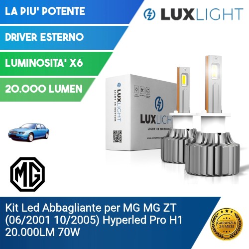Kit Led Abbagliante per MG MG ZT (06/2001 10/2005) Hyperled Pro H1 20.000LM 70W