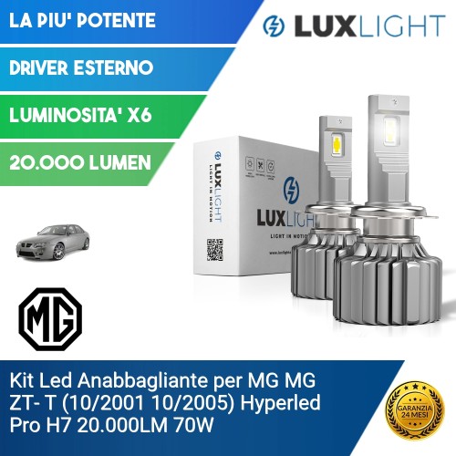 Kit Led Anabbagliante per MG MG ZT- T (10/2001 10/2005) Hyperled Pro H7 20.000LM 70W