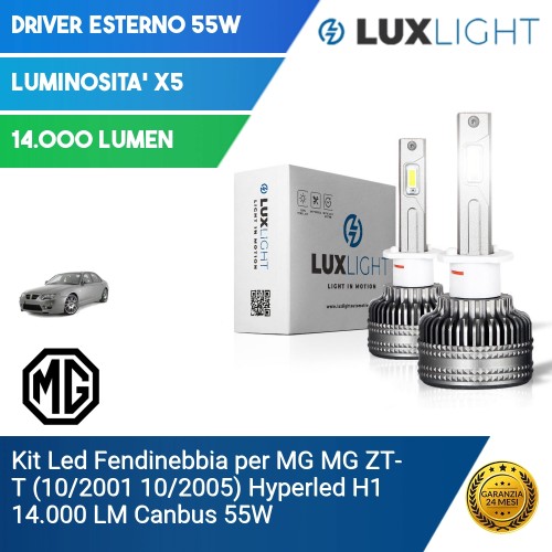 Kit Led Fendinebbia per MG MG ZT- T (10/2001 10/2005) Hyperled H1 14.000 LM Canbus 55W