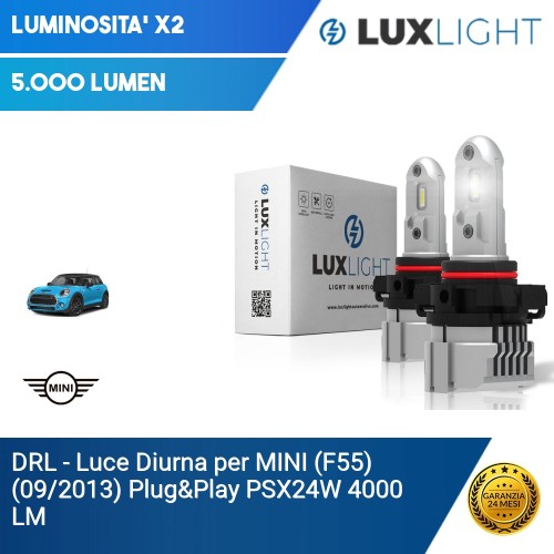 DRL - Luce Diurna per MINI (F55) (09/2013) Plug&Play PSX24W 4000 LM