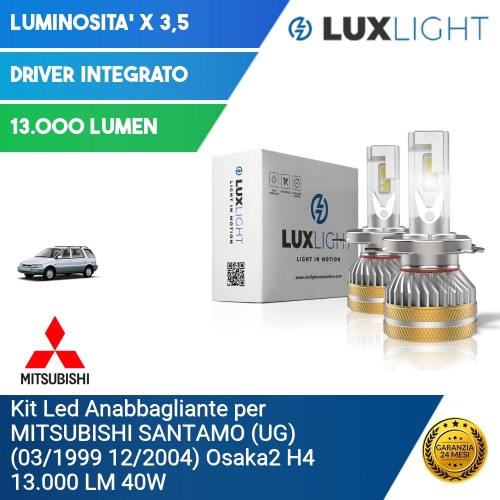 Kit Led Anabbagliante per MITSUBISHI SANTAMO (UG) (03/1999 12/2004) Osaka2 H4 13.000 LM 40W