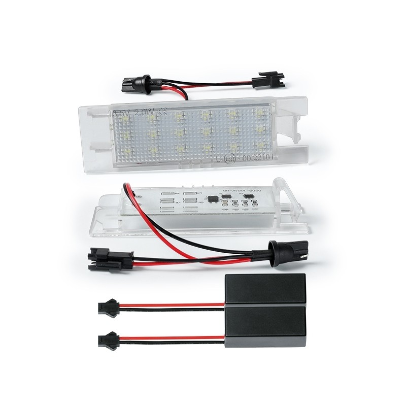 Kit Luce Targa per Opel VECTRA C GTS (Z02) (08/2002 01/2009) Coppia Placchette Led NoError V16