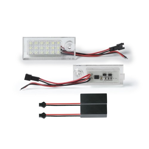 Kit Luce Targa per AUDI A6 C5 (4B2) (01/1997 12/2005) Coppia Placchette Led NoError V3