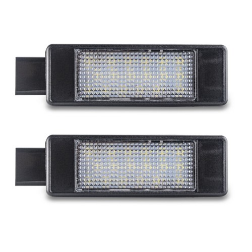 Kit Luce Targa per PEUGEOT 2008 I (CU_) (03/2013) Coppia Placchette Led NoError V31