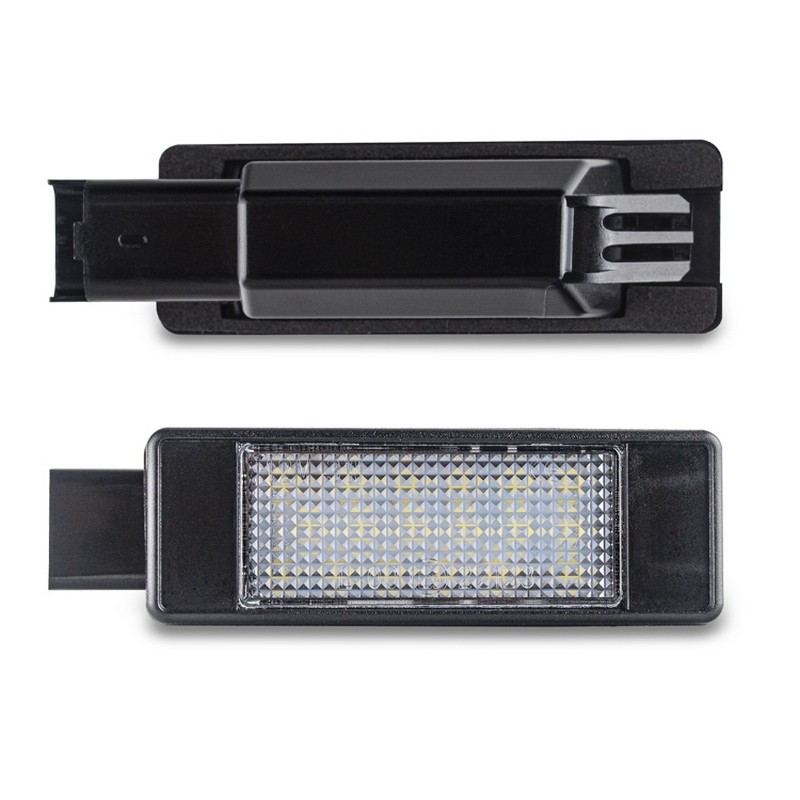 Kit Luce Targa per PEUGEOT 2008 I (CU_) (03/2013) Coppia Placchette Led NoError V31