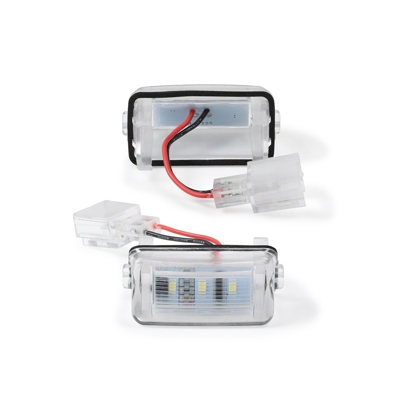 Kit Luce Targa per PEUGEOT 206+ (2L_, 2M_) (01/2009 08/2013) Coppia Placchette Led NoError V18