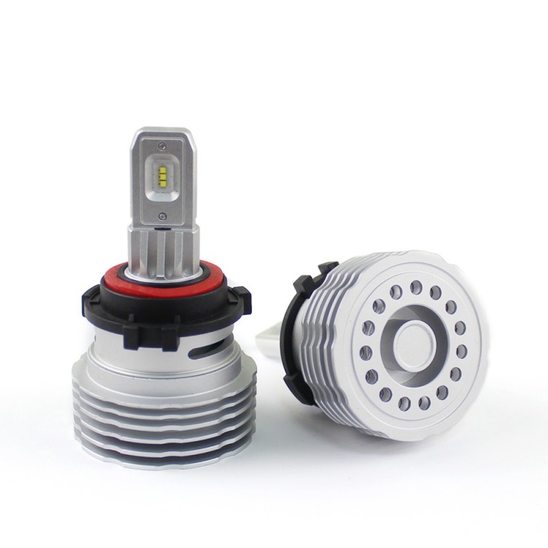 Kit Led 10.000 LM senza ventola con adattatore V21 integrato 22W 12V