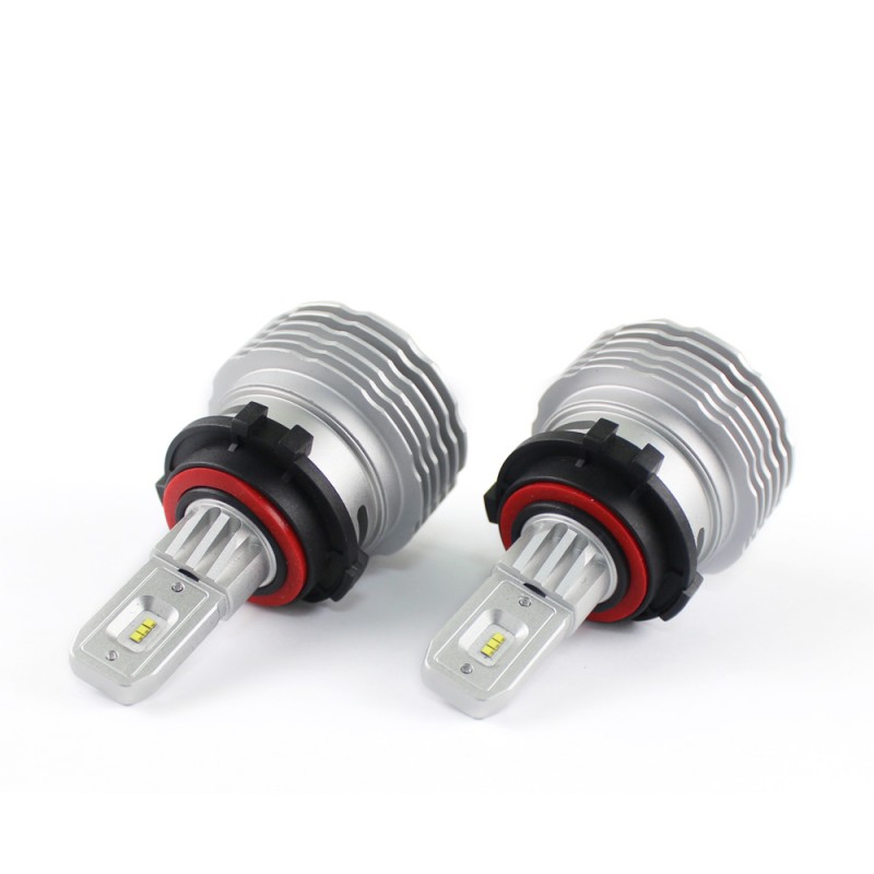 Kit Led 10.000 LM senza ventola con adattatore V21 integrato 22W 12V