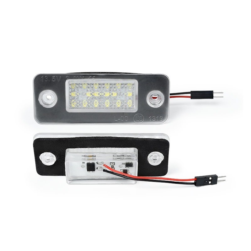 Kit Luce Targa per AUDI A8 D3 (4E2, 4E8) (10/2002 12/2010) Coppia Placchette Led NoError