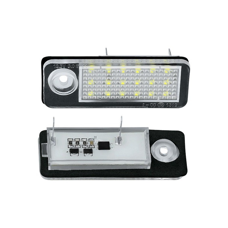 Kit Luce Targa per AUDI ALLROAD C5 (4BH) (05/2000 08/2005) Coppia Placchette Led NoError V2