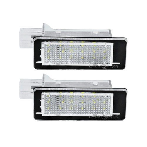 Kit Luce Targa per RENAULT MEGANE CC (EZ0/1_) (06/2010) Coppia Placchette Led NoError V20