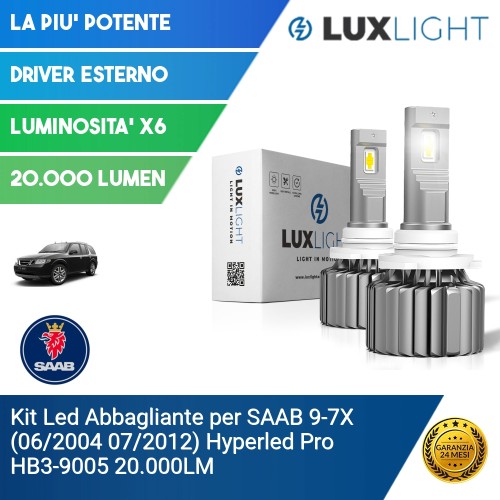 Kit Led Abbagliante per SAAB 9-7X (06/2004 07/2012) Hyperled Pro HB3-9005 20.000LM