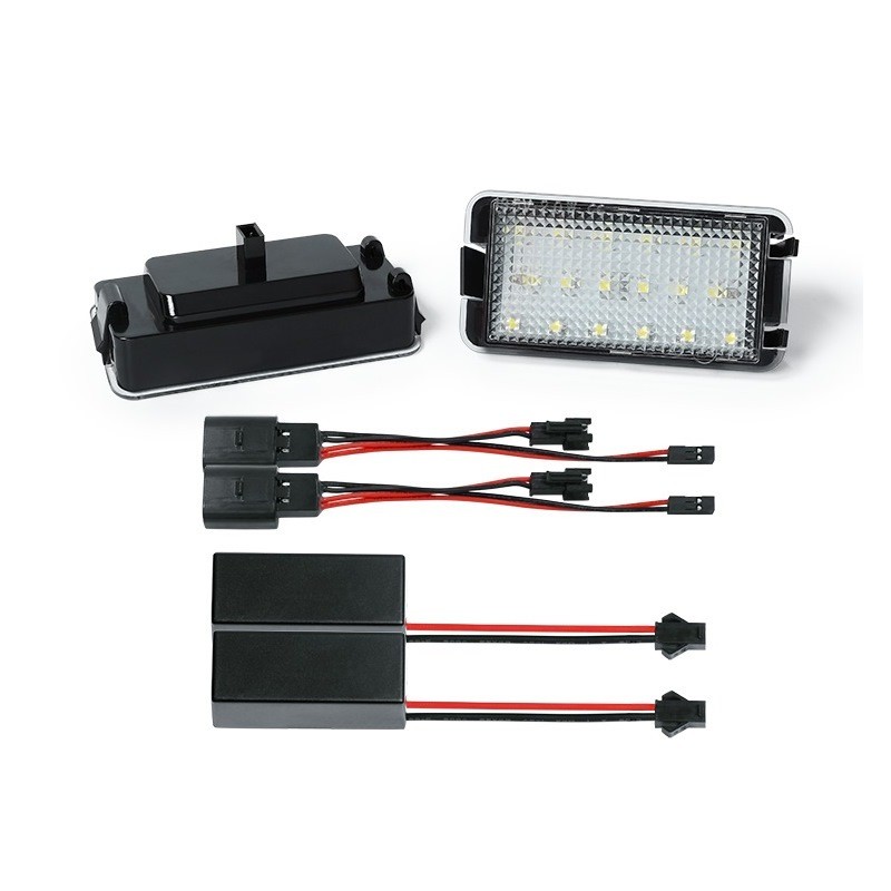 Kit Luce Targa per SEAT LEON (1M1) (11/1999 06/2006) Coppia Placchette Led NoError V21