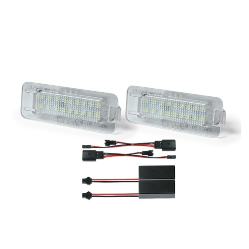 Kit Luce Targa per SEAT LEON SC (5F5) (01/2013) Coppia Placchette Led NoError V26