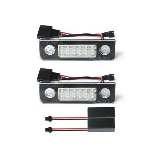 Kit Luce Targa per SKODA ROOMSTER (5J7) (03/2006 05/2015) Coppia Placchette Led NoError