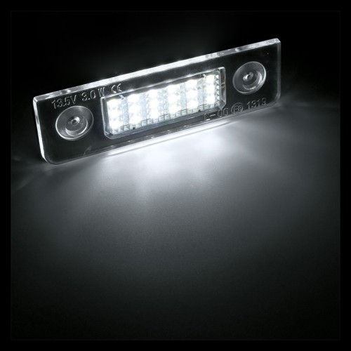 Kit Luce Targa per SKODA ROOMSTER Praktik (5J) (03/2007 05/2015) Coppia Placchette Led NoError