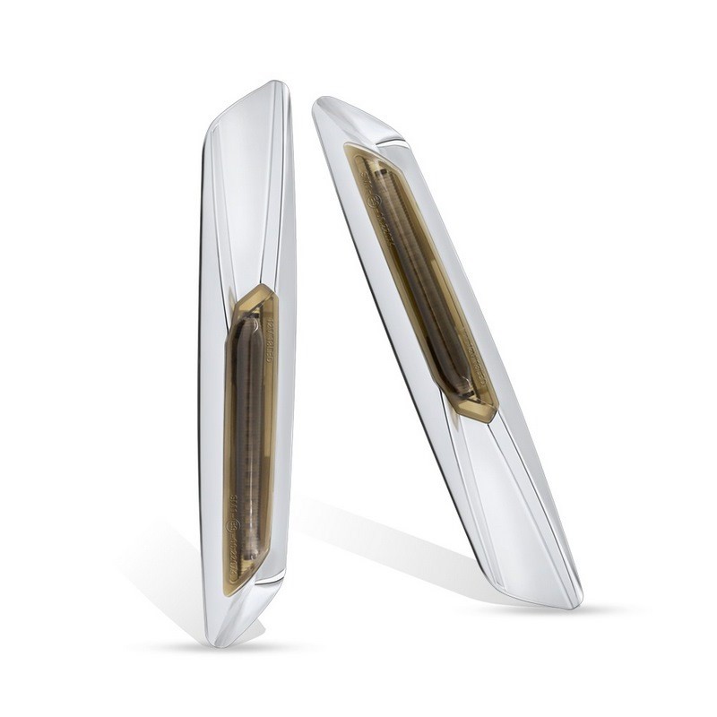 Frecce Laterali Led per BMW Serie 1 Coupé (E82) (10/2006 10/2013) Fanalini Tradizionali fumé V5