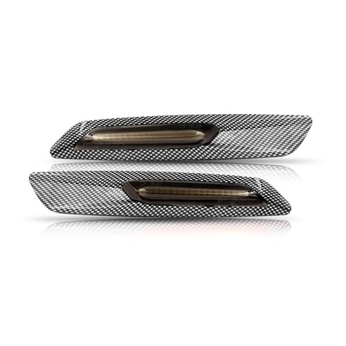 Frecce Laterali Led per BMW Serie 1 Coupé (E82) (10/2006 10/2013) Fanalini Tradizionali fumé V7