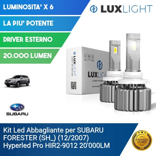 Kit Led Abbagliante per SUBARU FORESTER (SH_) (12/2007) Hyperled Pro HIR2-9012 20'000LM