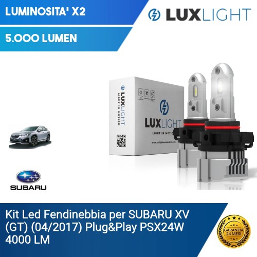 Kit Led Fendinebbia per SUBARU XV (GT) (04/2017) Plug&Play PSX24W 4000 LM