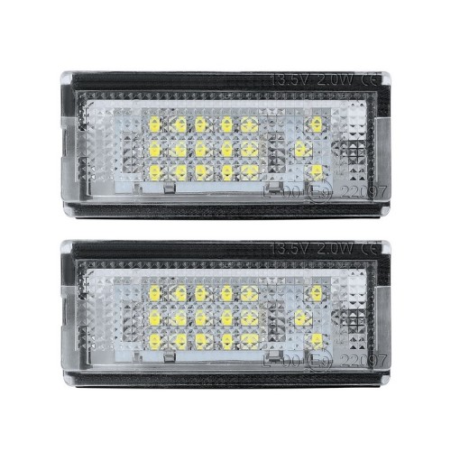 Kit Luce Targa per BMW Serie 3 Cabriolet (E46) (04/2000 12/2007) Coppia Placchette Led NoError