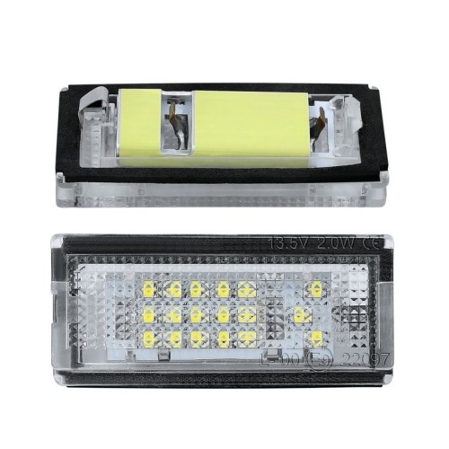 Kit Luce Targa per BMW Serie 3 Cabriolet (E46) (04/2000 12/2007) Coppia Placchette Led NoError