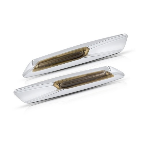 Frecce Laterali Led per BMW Serie 3 Cabriolet (E93) (05/2006 12/2013) Fanalini Tradizionali fumé V5