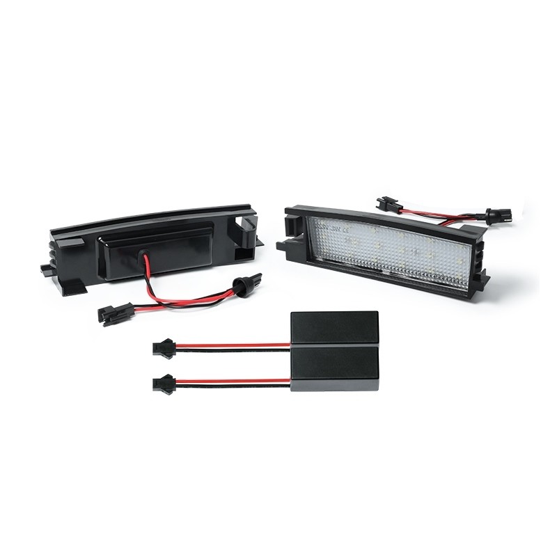 Kit Luce Targa per TOYOTA AURIS (_E18_) (10/2012 12/2018) Coppia Placchette Led NoError V24