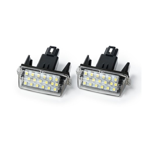 Kit Luce Targa per TOYOTA AURIS Station wagon (_E18_) (07/2013 12/2018) Coppia Placchette Led NoError V23