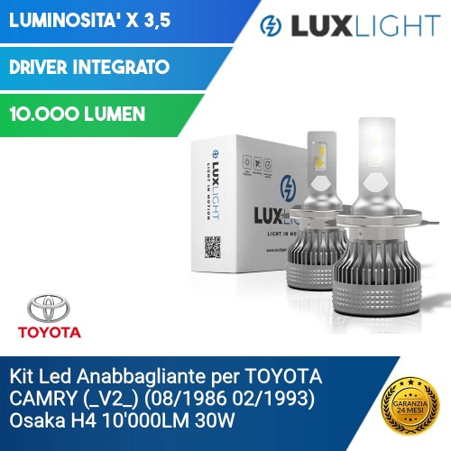 Kit Led Anabbagliante per TOYOTA CAMRY (_V2_) (08/1986 02/1993) Osaka H4 10'000LM 30W