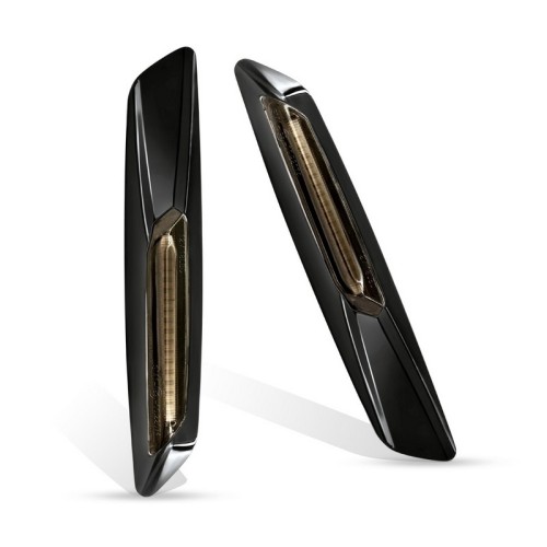 Frecce Laterali Led per BMW Serie 3 Touring (E91) (12/2004 12/2012) Fanalini Tradizionali fumé V6