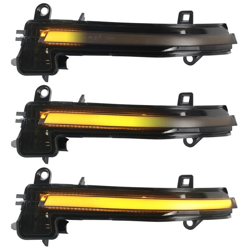 Frecce Laterali Led per BMW Serie 3 Touring (F31) (07/2012 06/2019) Da Specchietto Dinamiche fumé